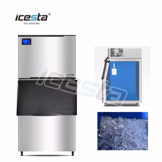 Customized Icesta High Reliable 465kg 700kg 900kg 1 Ton Ice Cube Machine for South Africa