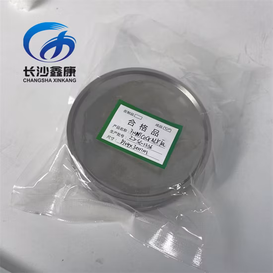 Nicocralyta Alloy Nickel Cobalt Chromium Aluminum Yttrium Tantalum Alloy Sputtering Targets